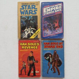 Vintage Star Wars Han Solo Paperback Novels Lot of 4 Original Trilogy 1970s